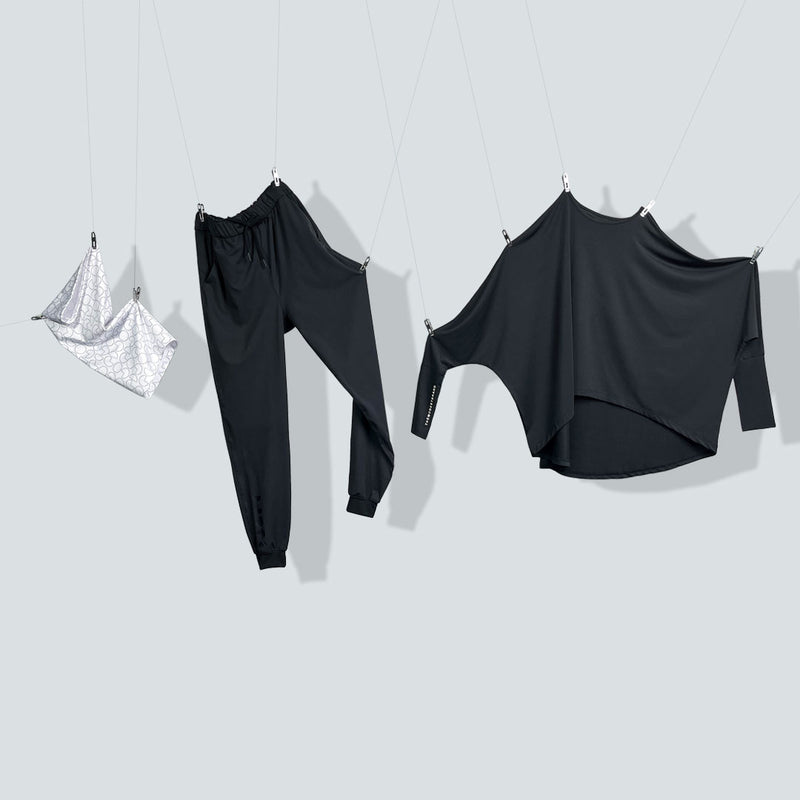Set: Batwing Top & Jogger + Complimentary Tubular Scarf