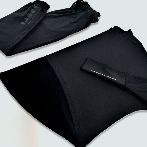 Set: Batwing Top & Jogger + Complimentary Tubular Scarf